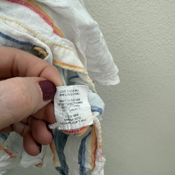 Show Me Your Mumu Catalina Cup Tunic Button Up Blouse Shirt Womens size Small - Picture 5 of 6